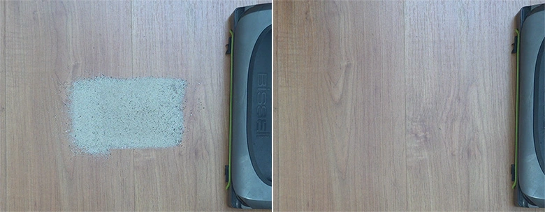 Bissell Air Ram 1984 Sand on Hard Floor Test