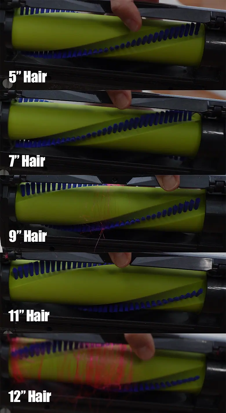 Bissell PowerGlide Hair Wrap Carpet Result
