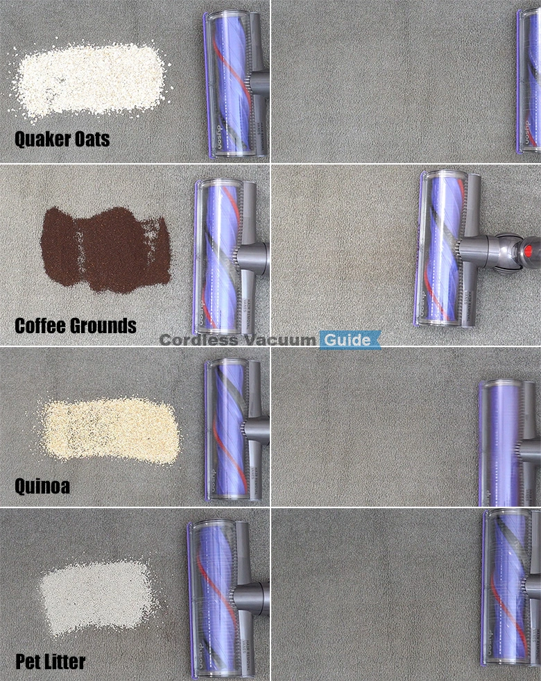 Dyson V9 low pile results