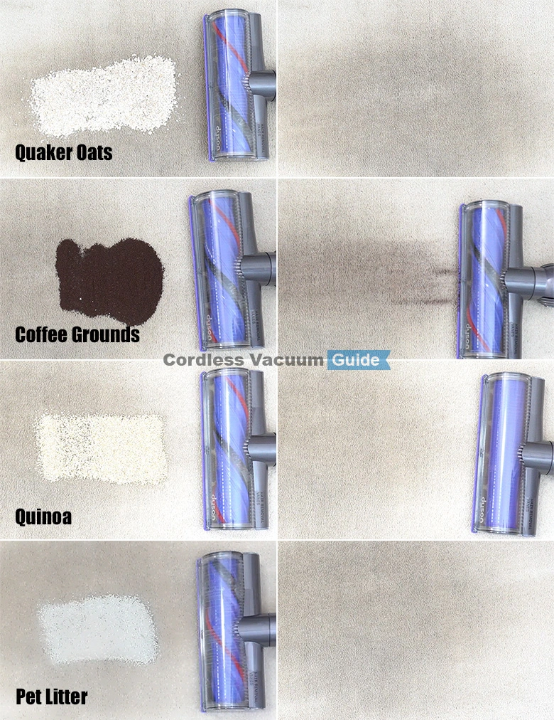 Dyson V9 mid pile results