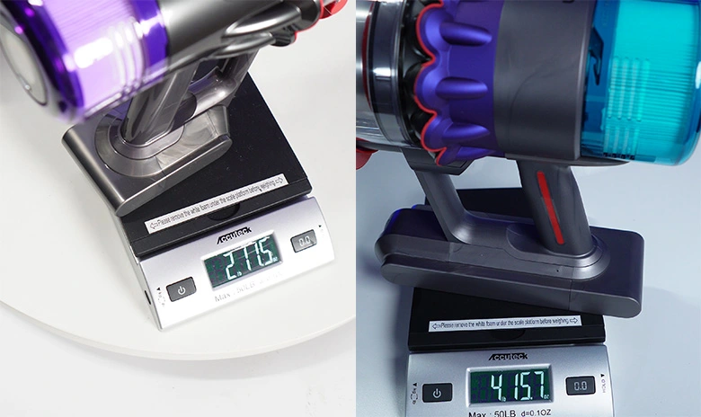 Dyson V9 vs Gen5 Weight