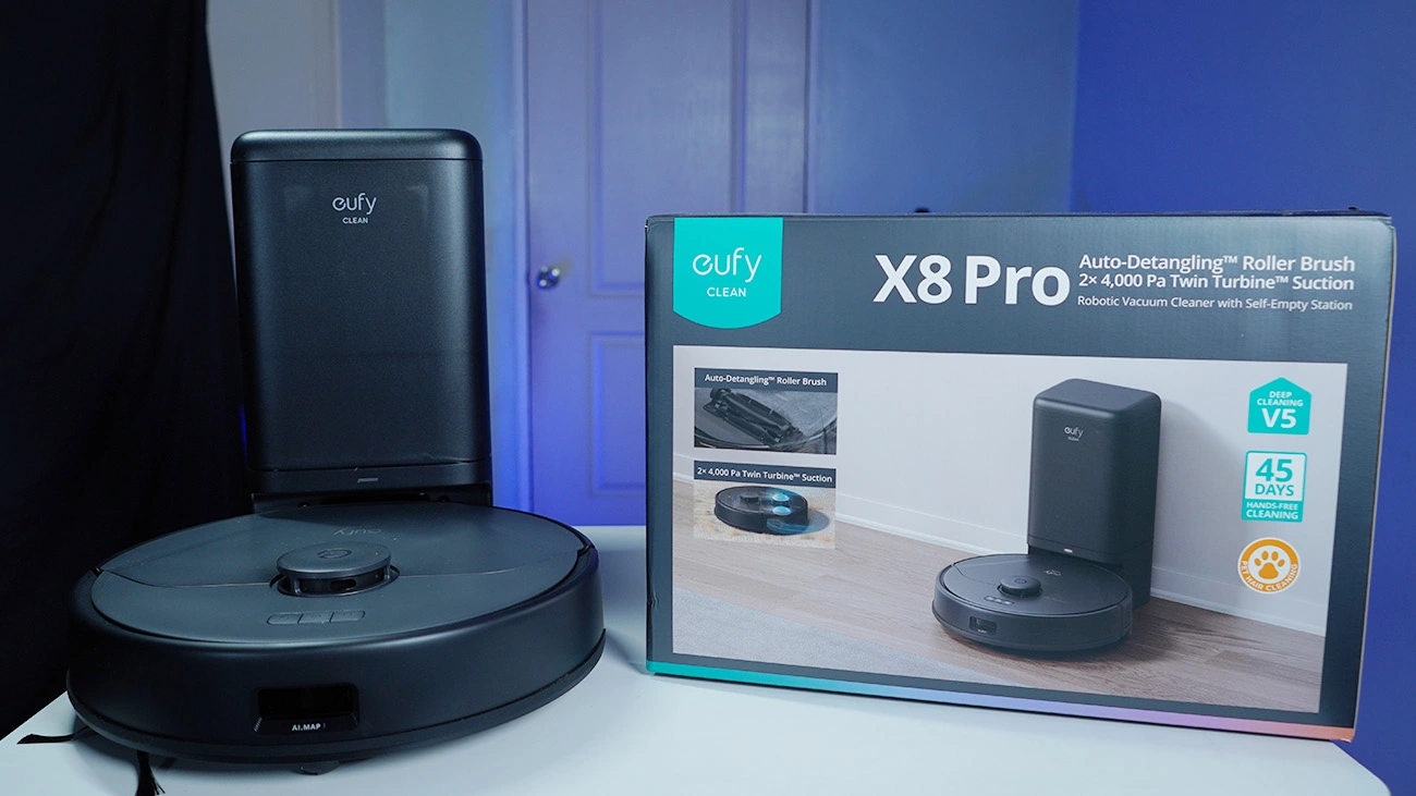 【送料込】eufy X8 Pro Eufy X8 Pro RoboVac, 4,000 Pa Suction, Roller Brush, Laser
