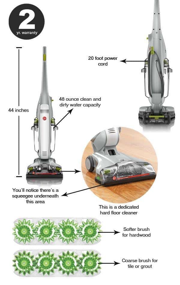 Hoover Floormate Deluxe Fh40160pc Review Deep Cleans Hard Floor