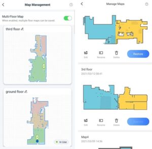 ecovacs save map