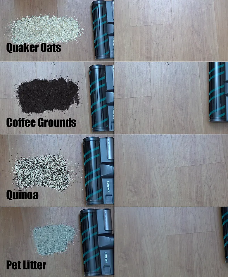 Sansung Jet 75 Hard Floor Results