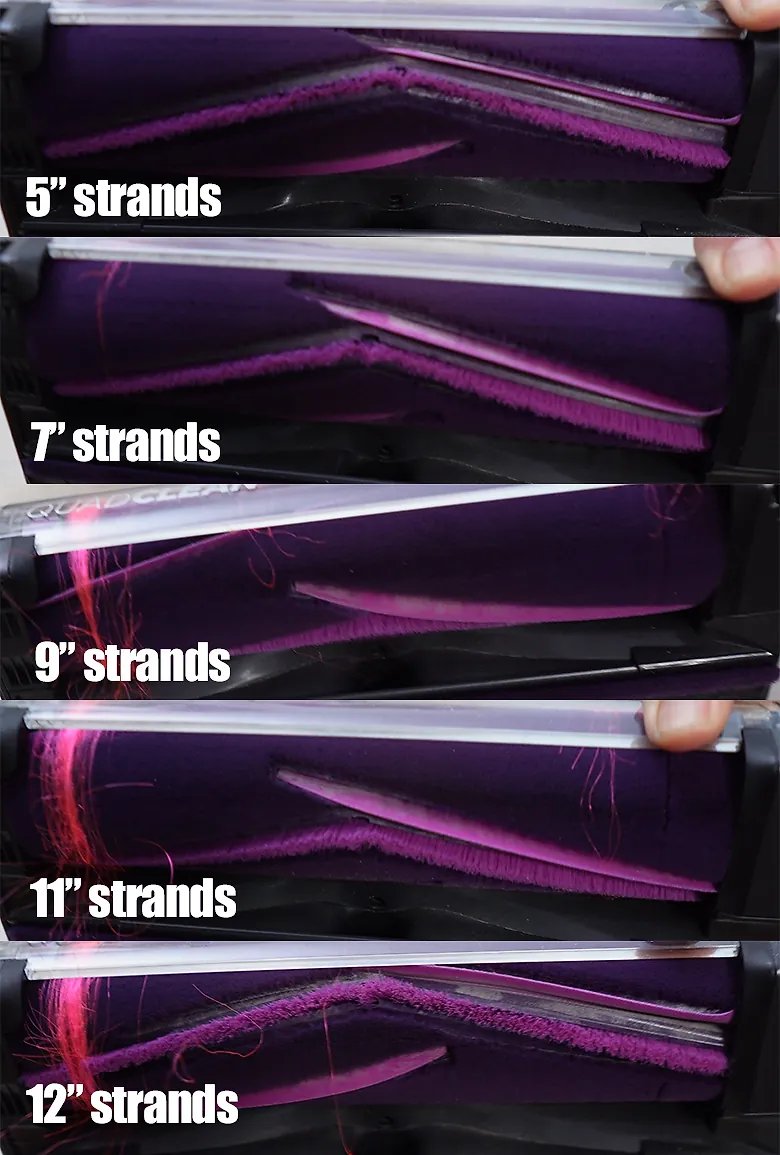 Shark Detect Pro Hair Wrap Carpet Results