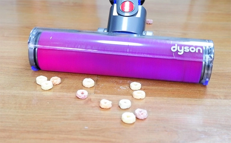 soft roller on large debris